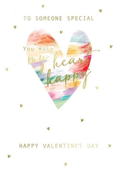 You Make My Heart Happy Someone Special Valentine's Day Card