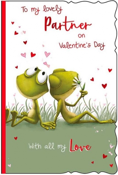 Frogs Partner Valentine's Day Card