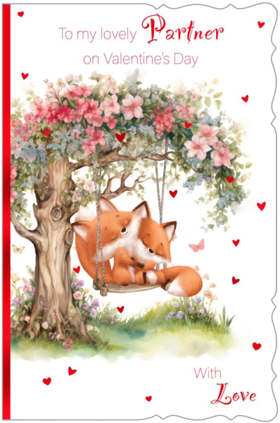 Tree Swing Partner Valentine's Day Card