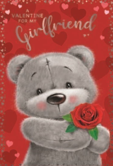 Red Rose Girlfriend Valentine's Day Card