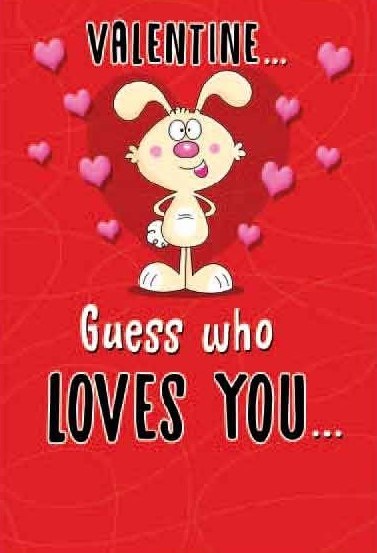 Guess Who Loves You Valentine's Day Card