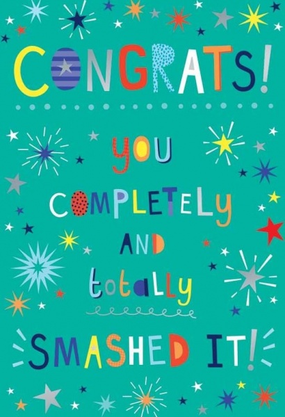 Smashed It Congratulations Card