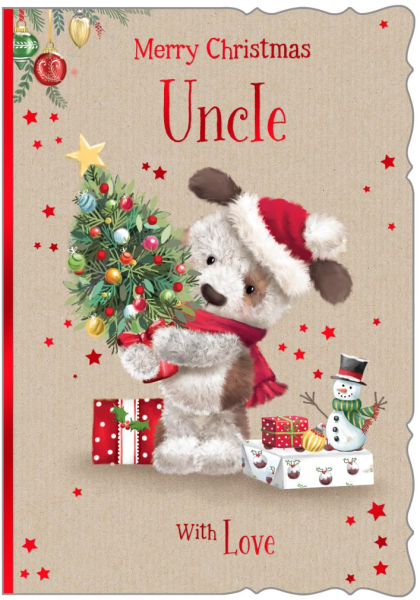 Christmas Gifts Uncle Christmas Card