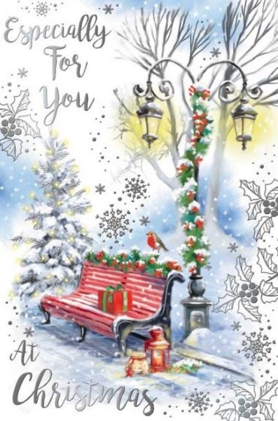 Winter Bench Christmas Card