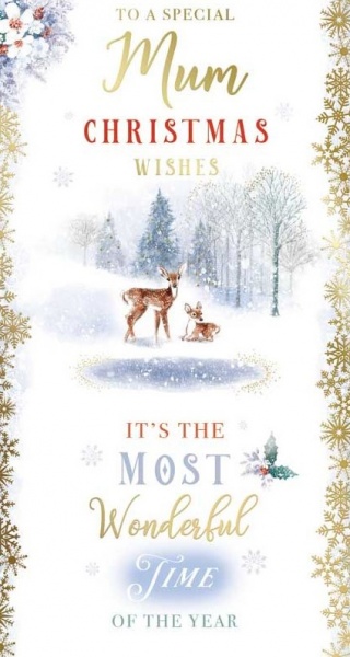 The Most Wonderful Time Mum Christmas Card