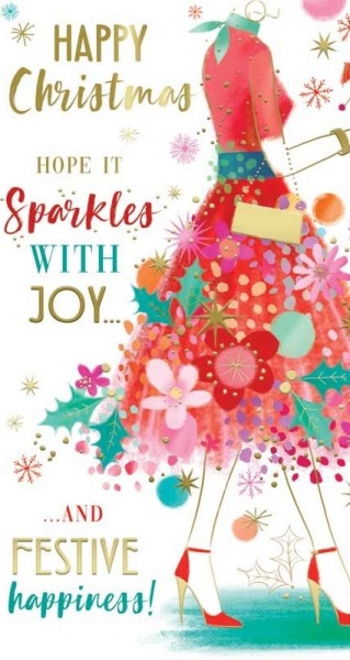 Sparkles With Joy Christmas Card