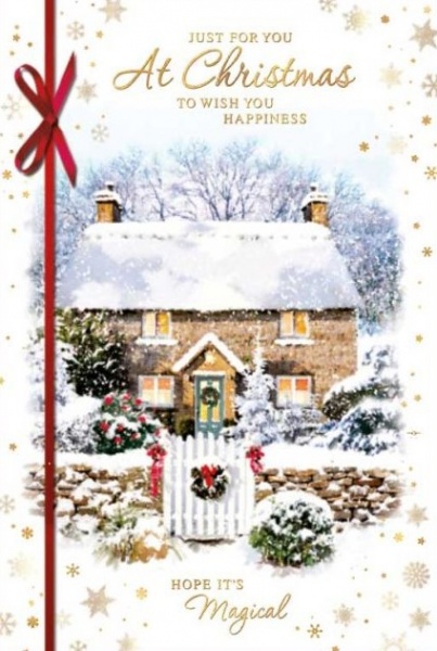 Winter Cottage Christmas Card