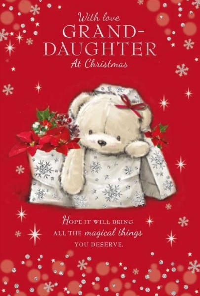 Magical Things Grand-Daughter Christmas Card