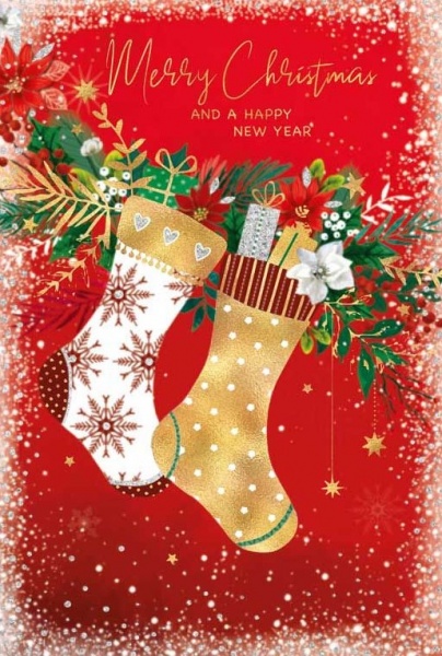 Christmas Stockings Christmas Card