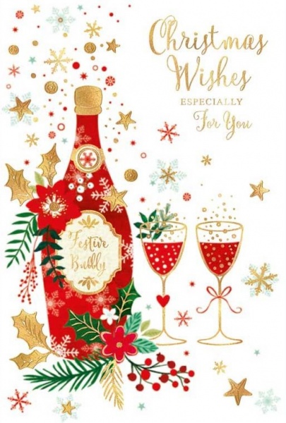 Festive Bubbly Christmas Card