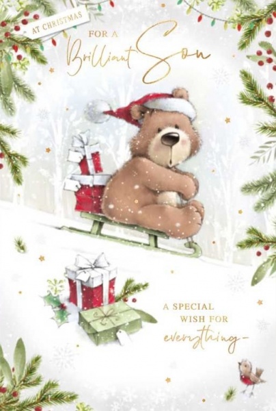 A Special Wish Son Christmas Card