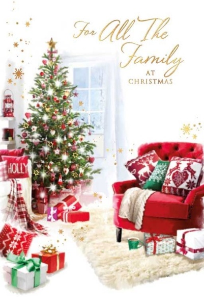 Cosy Christmas Family Christmas Card