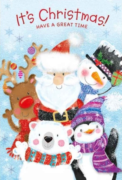 Santa & Friends Christmas Card