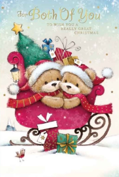 Sleigh Ride Both Of You Christmas Card