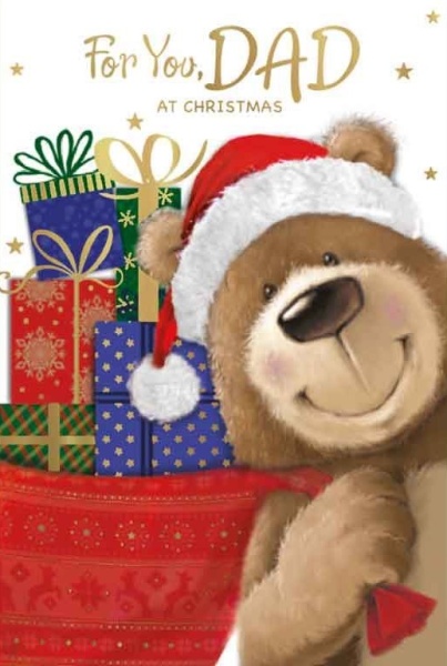 Christmas Bear Dad Christmas Card