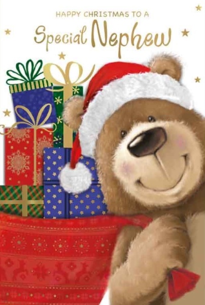 Christmas Bear Nephew Christmas Card