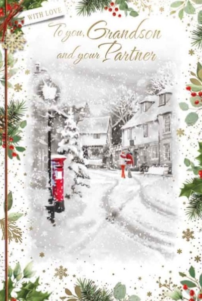 Winter Lane Grandson & Partner Christmas Card