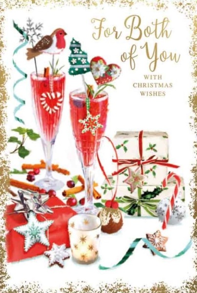 Christmas Drinks Both Of You Christmas Card