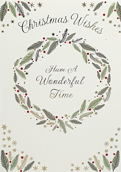 Tree & Wreath Christmas Cards Pack Of 14