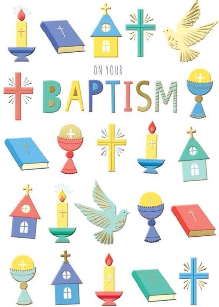 Baptism Icons Baptsim Card