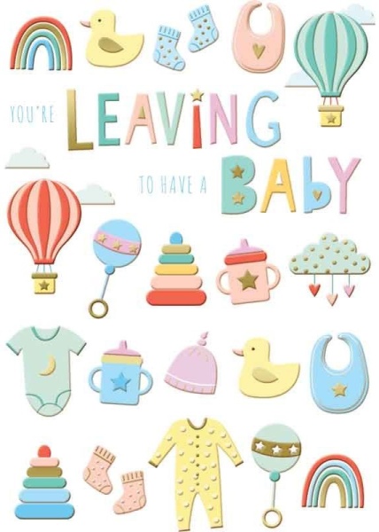 Leaving Baby Icons Leaving Card