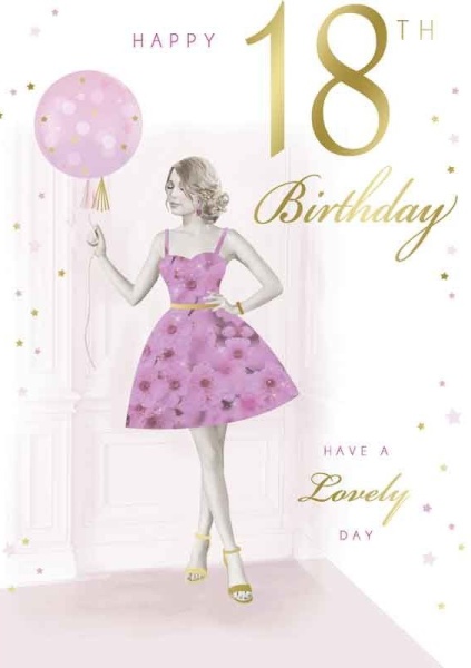 Birthday Girl 18th Birthday Card