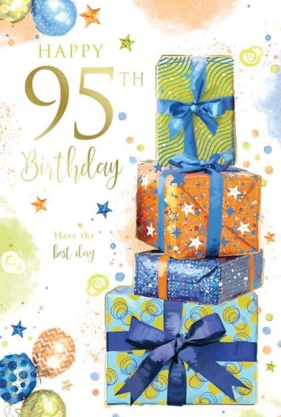 Presents 95th Birthday Card