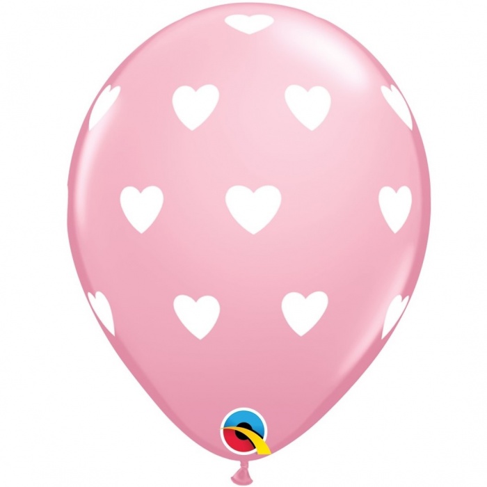 Big Hearts Pink Balloons Pack of 6