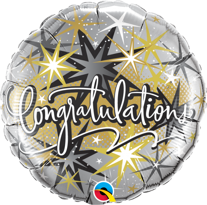 Elegant 18'' Foil Congratulations Balloon