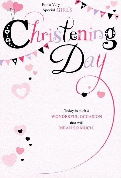 Girl Christening Card