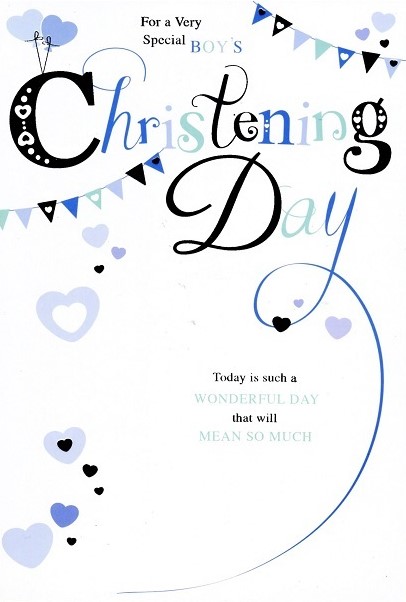 Boy Christening Card