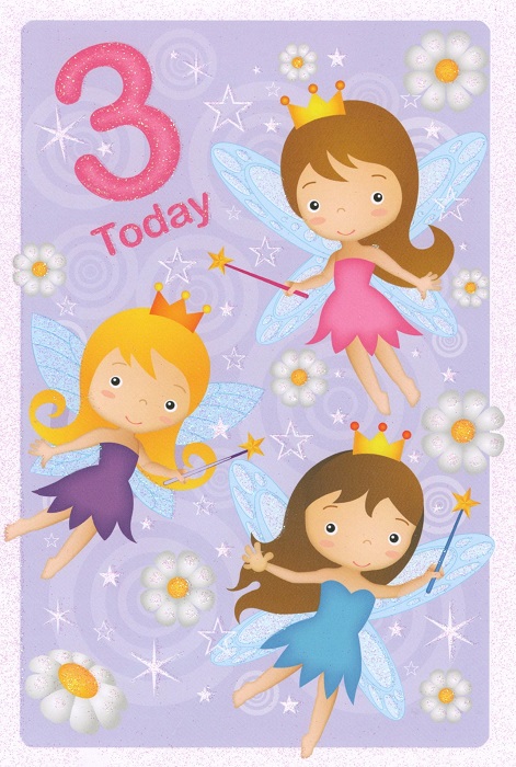 Fairies 3rd Birthday Card