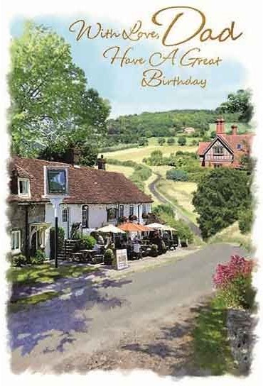 Country Pub Dad Birthday Card