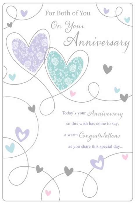 Two Hearts Your Anniversary Card