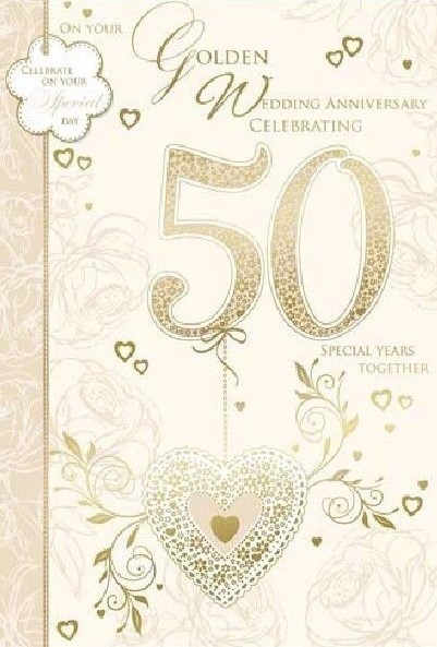 Golden Wedding Your Anniversary Card