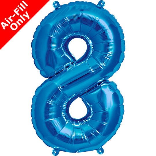 Number Eight 16'' Foil Balloon