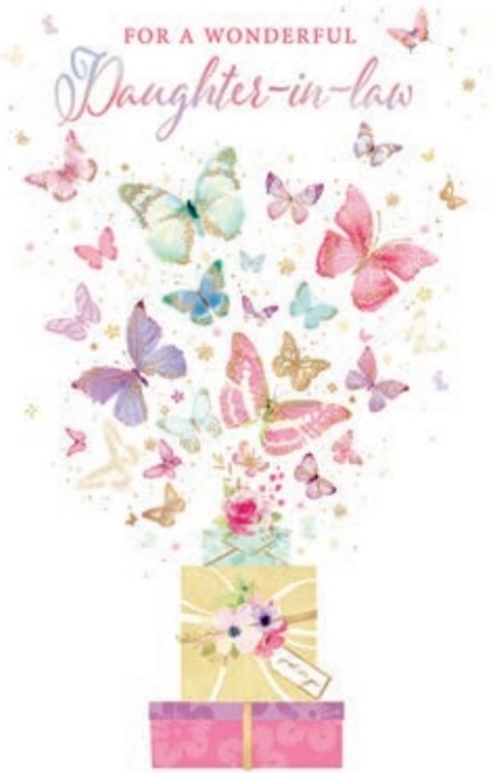 Butterfly Gifts Daughter-In-Law Birthday Card