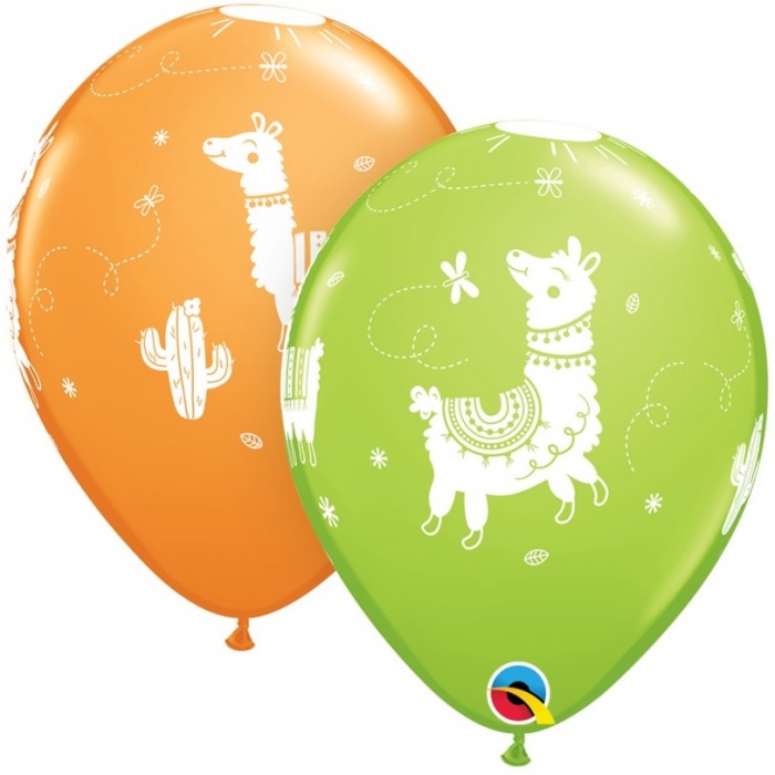 Llamas Balloons Pack of 6