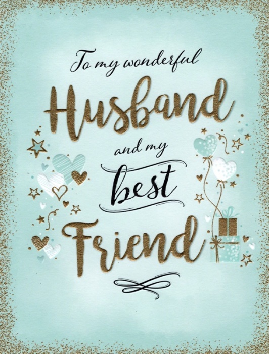 My Best Friend Husband Birthday Card