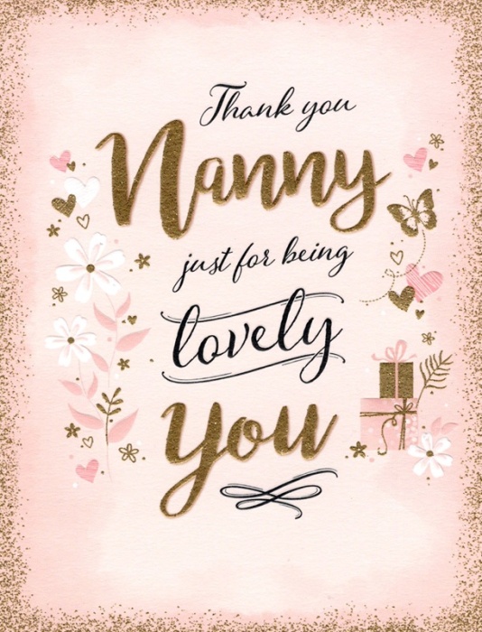 Flowers & Gifts Nanny Birthday Card