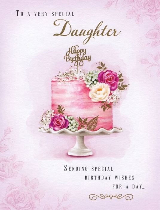 Cake Daughter Birthday Card