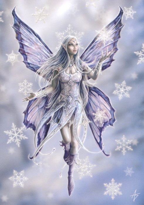 Snowflake Fairy Christmas Card