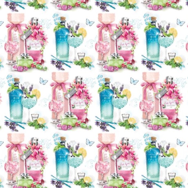 Gin Celebration Gift Wrap Sheet