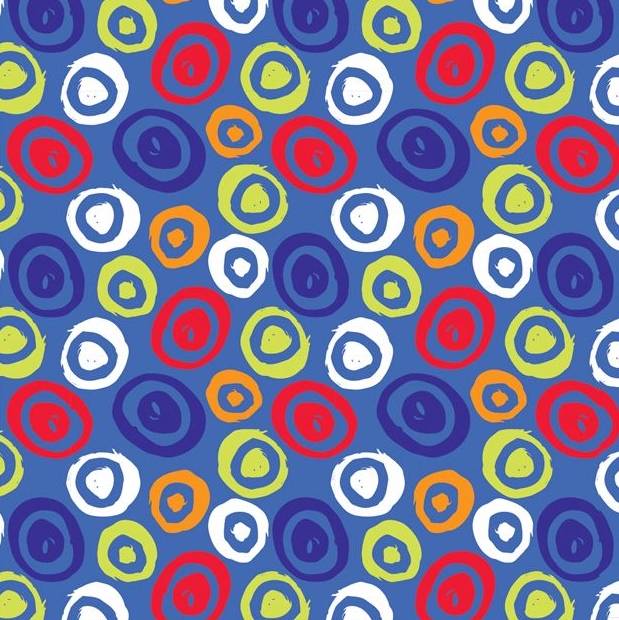 Painted Circles Gift Wrap Sheet