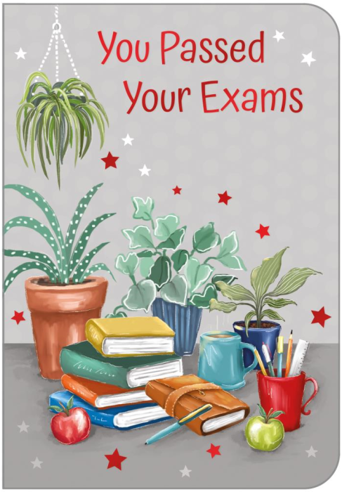 Books Exam Congratulations Card