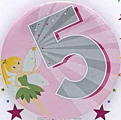 Fairy Age 5 Birthday Badge