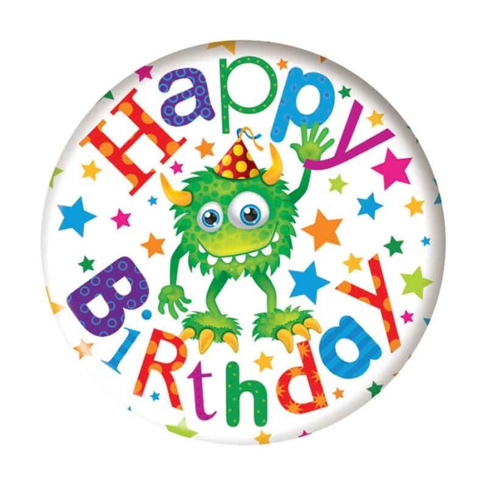 Monster Birthday Badge