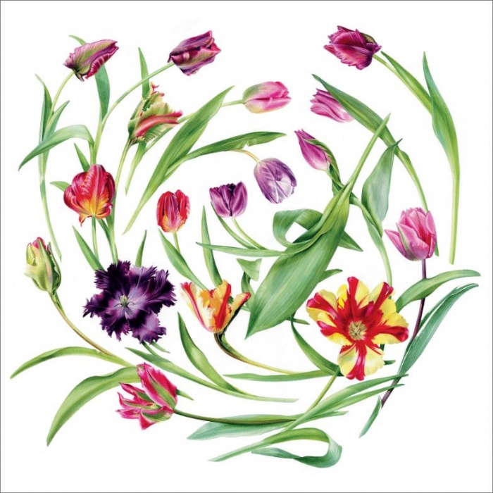 Floral Swirl Greeting Card