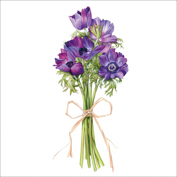 Anemone Bunch Greeting Card