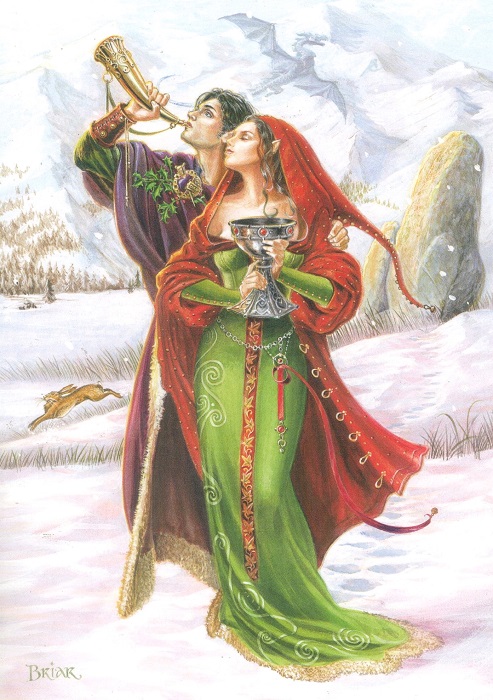 Welcoming Yule Christmas Card